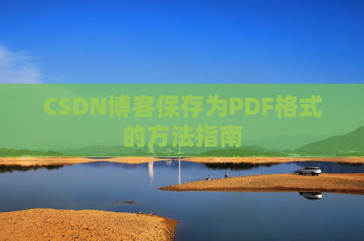 CSDN博客保存为PDF格式的方法指南
